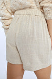 High Waist Linen Shorts