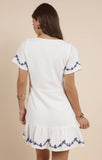 Timeless Embroidered Mini Dress