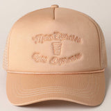 More Espresso Less Depresso Embroidery Trucker Hat