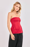 Romy Satin Tube Top