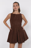 Far West Faux Suede Dress