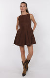 Far West Faux Suede Dress