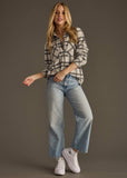 Gray & Charcoal Plaid Button Up