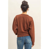 Double Knit Crew Neck Sweatshirt
