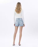 High Rise A Line Shorts w/Tummy Control