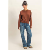 Double Knit Crew Neck Sweatshirt