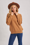 FUNNEL NECK KNIT SWEATER