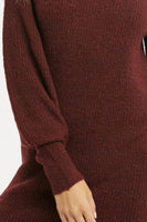 Sweater Dress: Burgundy