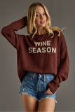 Wine Season Lightweight Sweater
