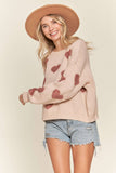 Fluffy Heart Sweater