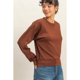 Double Knit Crew Neck Sweatshirt