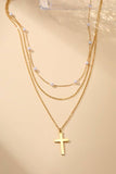 STAINLESS STEEL CROSS NECKLACE