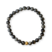 Gemstone Bracelet-Charcoal Jasper