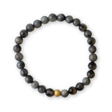 Gemstone Bracelet-Charcoal Jasper