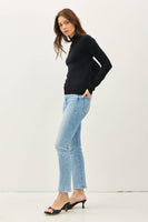 BASIC MOCK NECK SWEATER
