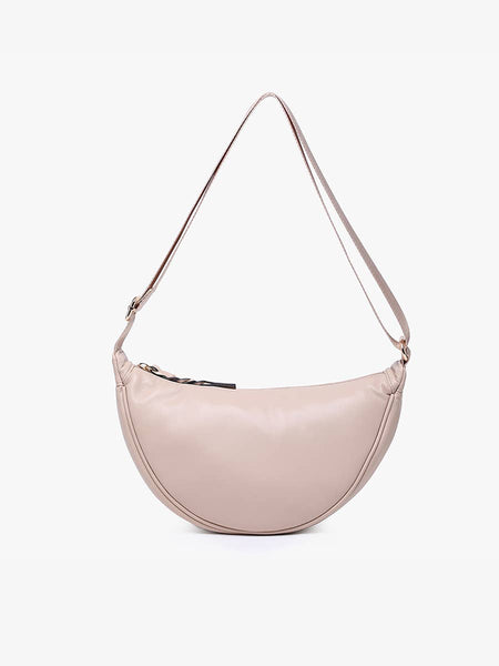 Rosalie Small Banana Sling Bag w/ Braided Zipper