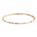 Confetti Beaded Bangle-Champagne
