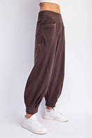 RIB BRUSH COCOON PANT