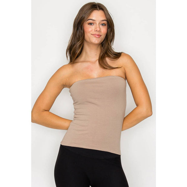 Double Layered Long Tube Top