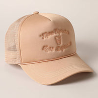 More Espresso Less Depresso Embroidery Trucker Hat