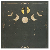 ZAD - Lunar Reflections Gold Moon Post Earrings