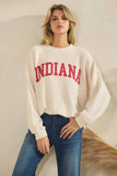 CLOUDY KNIT INDIANA GRAPHIC SWEATSHIRT