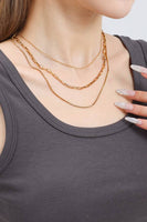 18K STAINLESS LAYERED NECKLACE