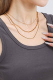 18K STAINLESS LAYERED NECKLACE