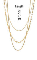 18K STAINLESS LAYERED NECKLACE