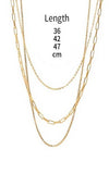 18K STAINLESS LAYERED NECKLACE