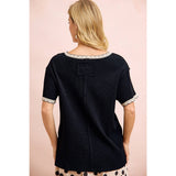 Luna Lace Trim Top