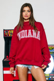 INDIANA Stripe Embroidered Sweatshirt