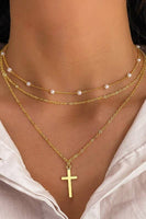 STAINLESS STEEL CROSS NECKLACE