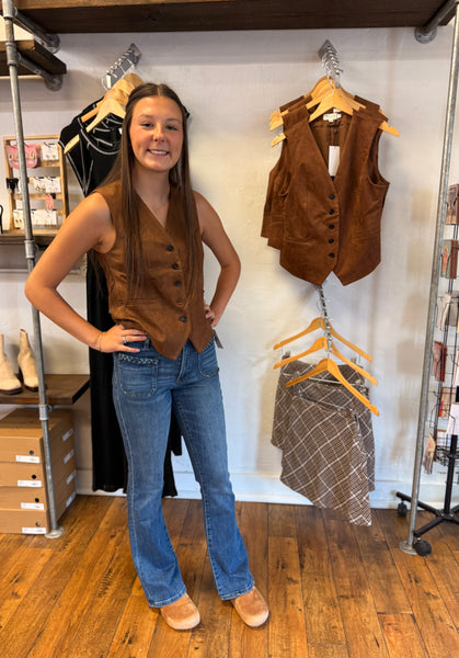 The Ashley Suede Vest