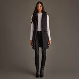 Black Long Vest