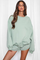VARSITY Plush Fleece Crew Neck