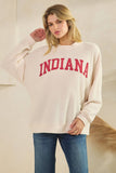 CLOUDY KNIT INDIANA GRAPHIC SWEATSHIRT