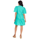 Green Watson Tiered Dress