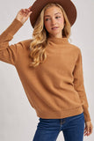 FUNNEL NECK KNIT SWEATER