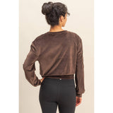 Banded Waist Sweatshirt