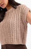 Effortless Cable Knit Sweater Tank