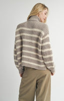 Aki Turtle Neck Striped Sweater