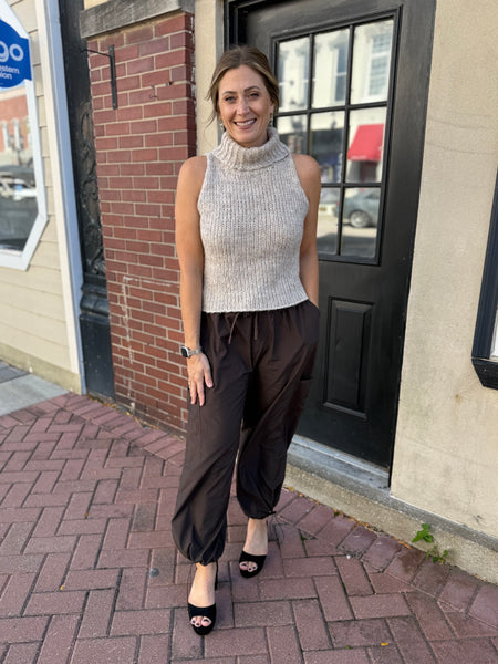 Saylor Turtleneck Sleeveless Sweater