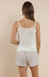 Beck Button Front Sweater Tank
