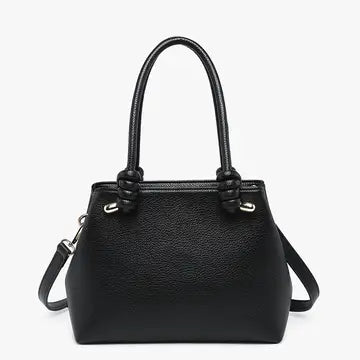 Blair Classic Satchel w/ Knotted Handles & Long Strap