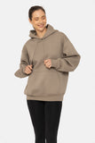 Cotton Blend Drop Shoulder Hoodie