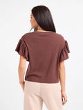 Delphine Ruffle Sleeve Top