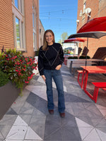 Guest List Contrast Stitch Sweater