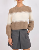 Freya Mix Yarn Crew Sweater