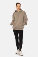 Cotton Blend Drop Shoulder Hoodie